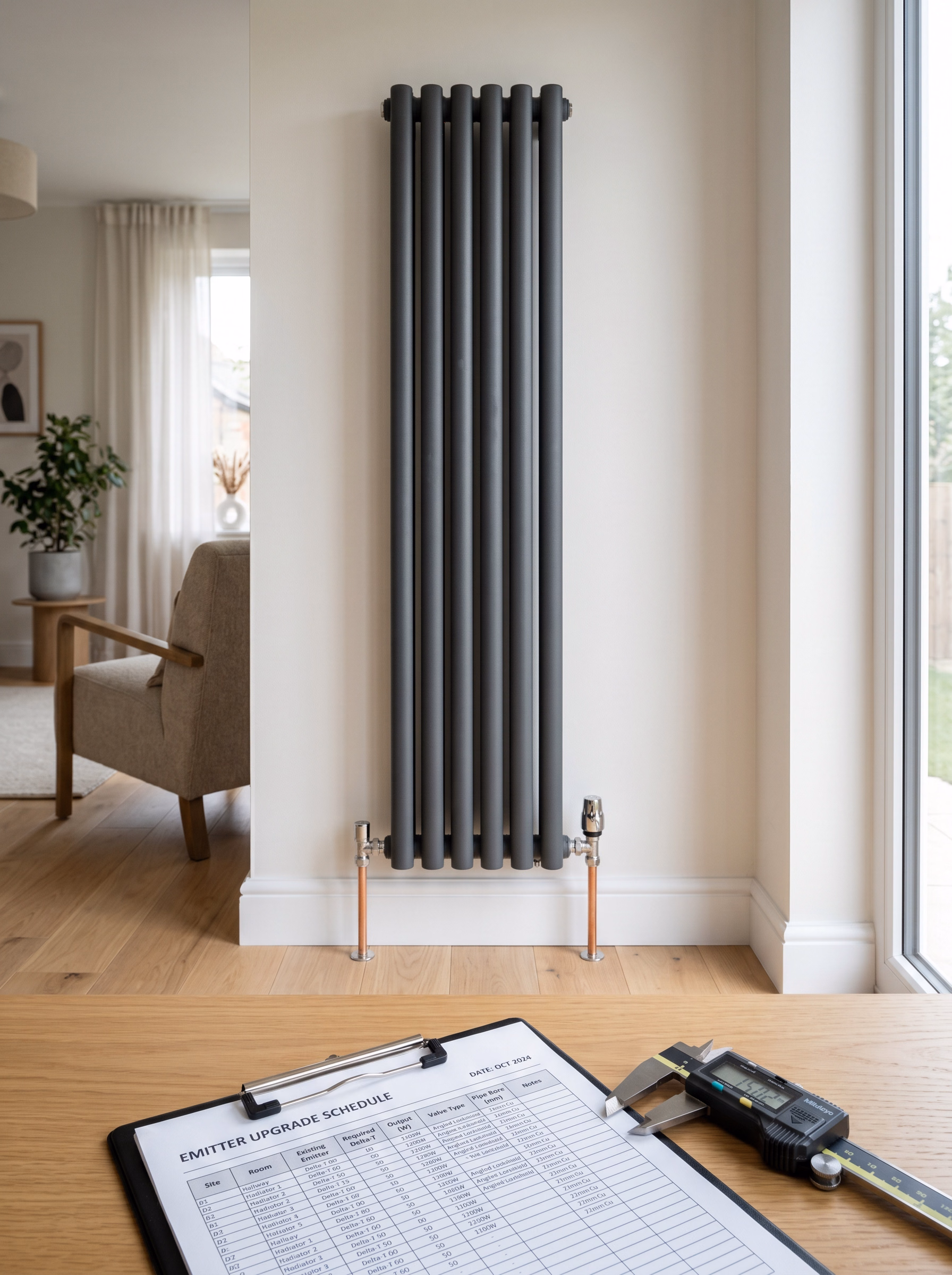 Air Source Heat Pumps — Emitter and pipework review
