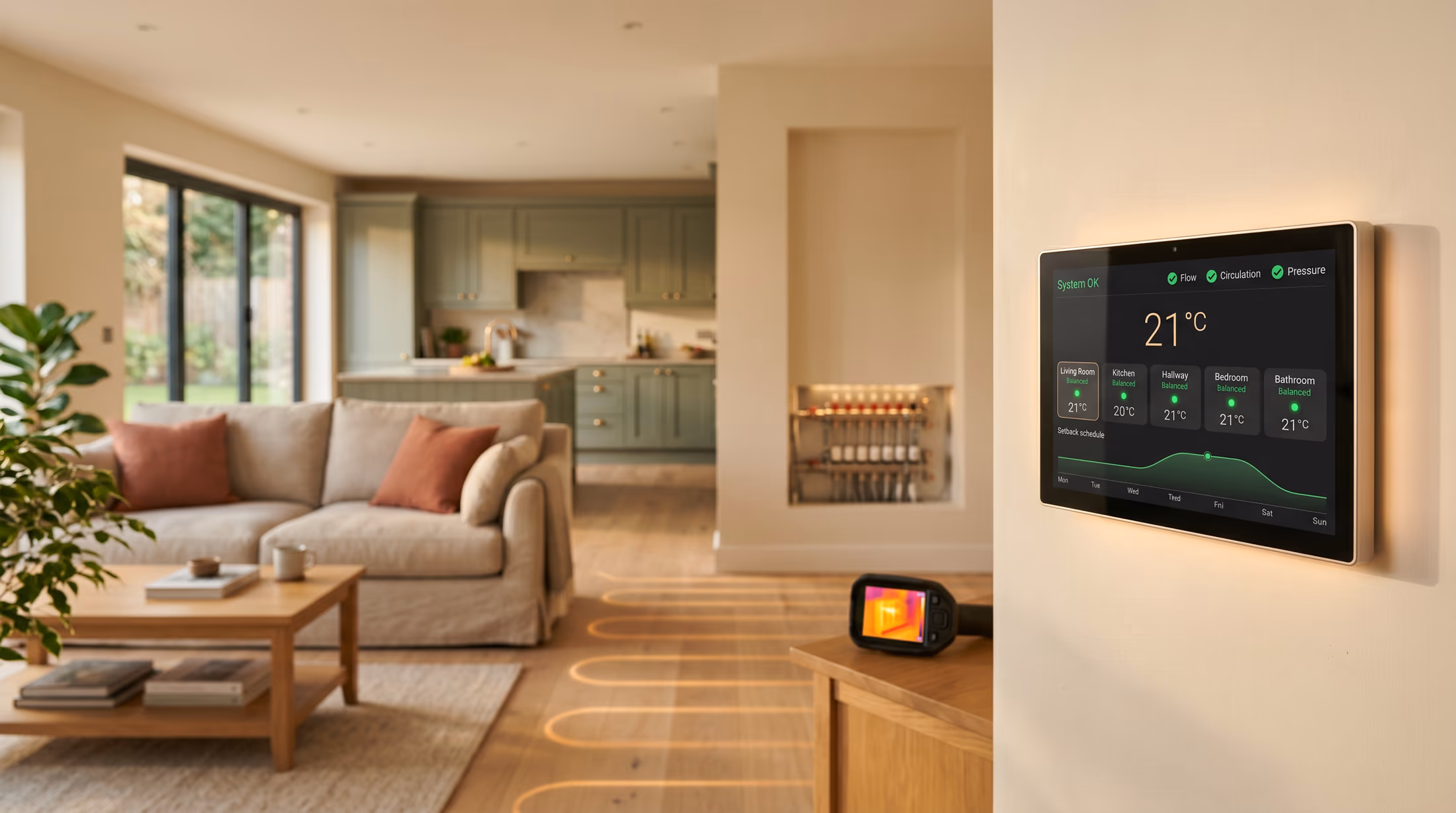 Underfloor Heating — step 4: Commissioning