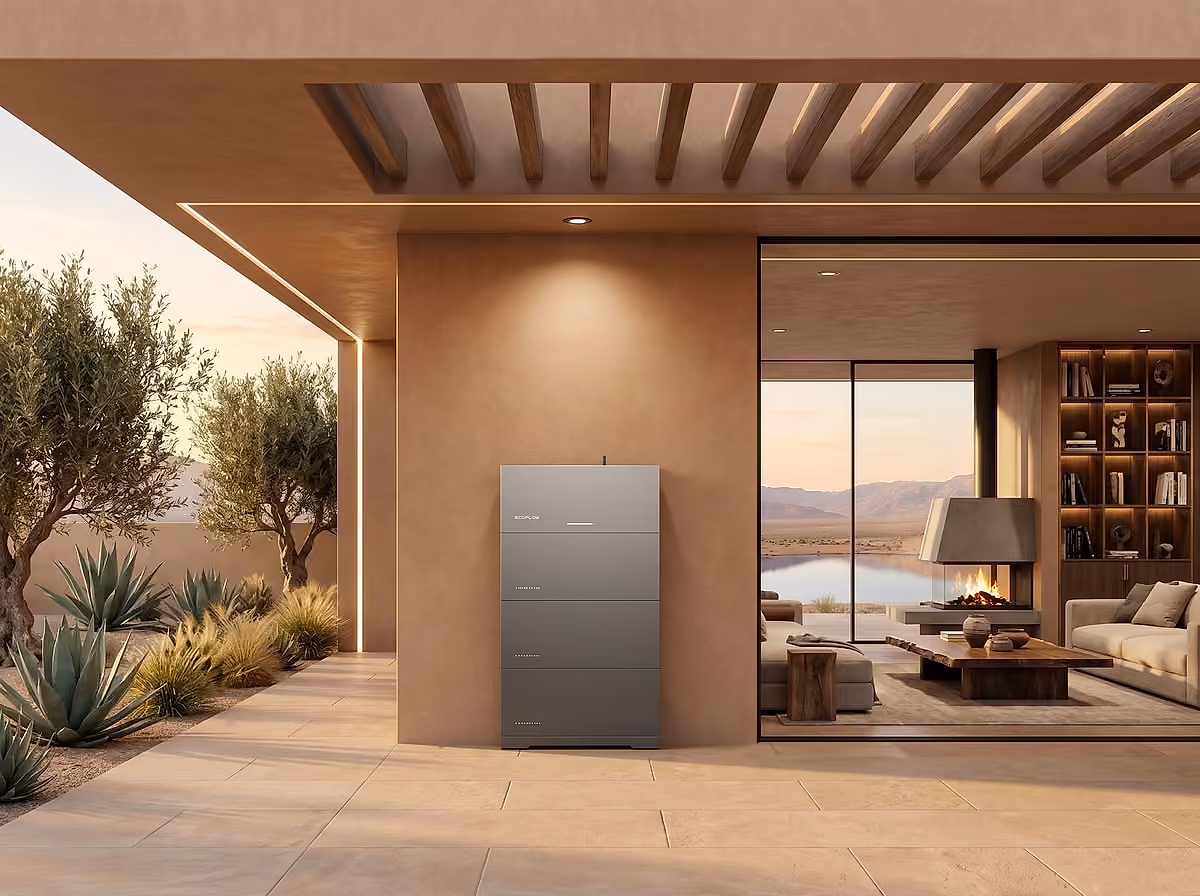 Modular home battery storage stack